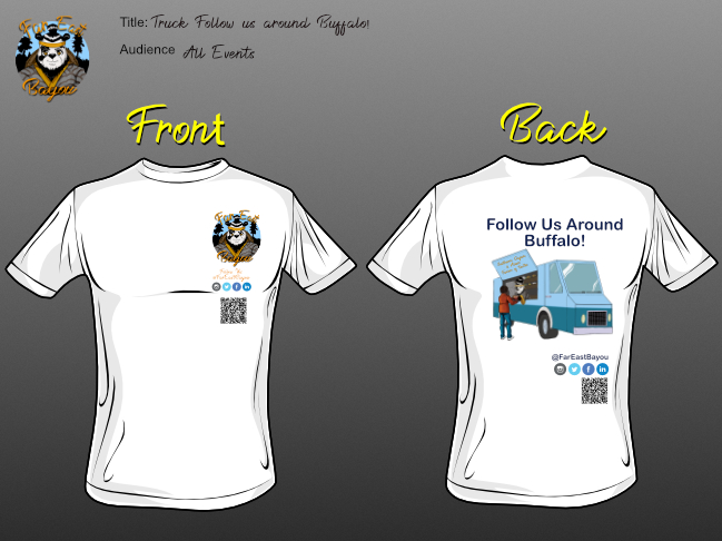 T-shirt artwork for Far East Bayou.
