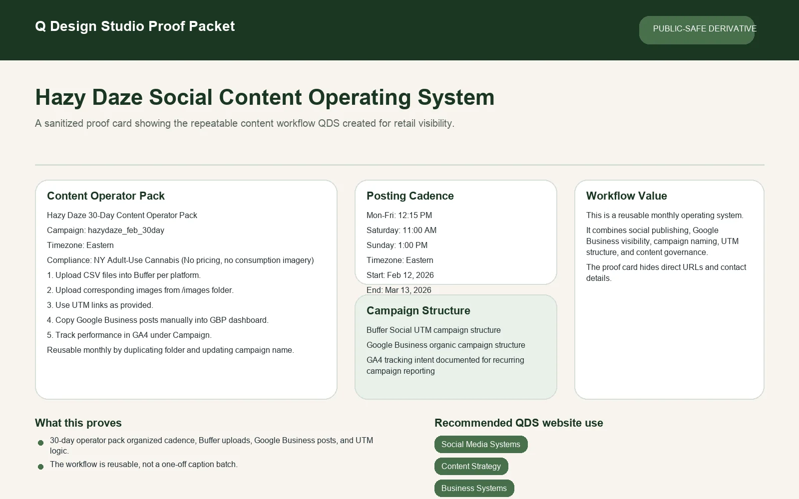 Hazy Daze social content system