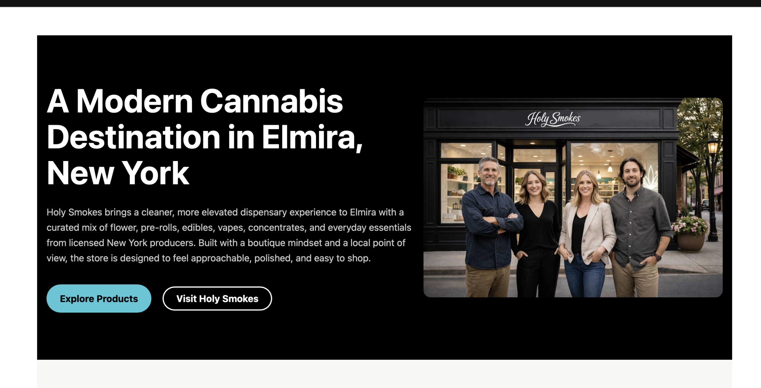 Holy Smokes website and brand presentation case study
