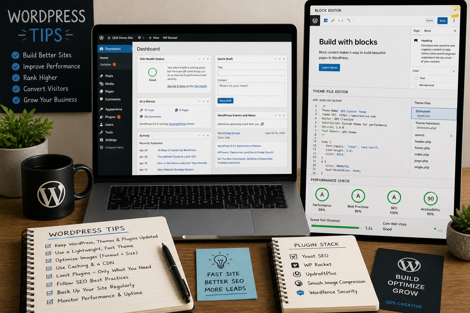 Q Design Studio WordPress care support system